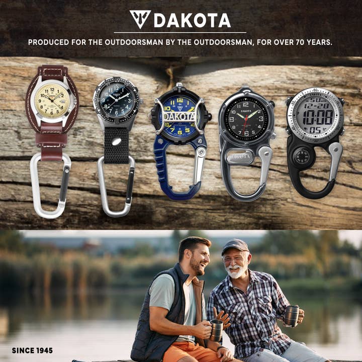Dakota (Dakota Watch Company) - Vendita all'ingrosso Orologio da tasca - Unisex - Dakota Digital Cage Clip – Orologio da tasca da uomo, Arancione7