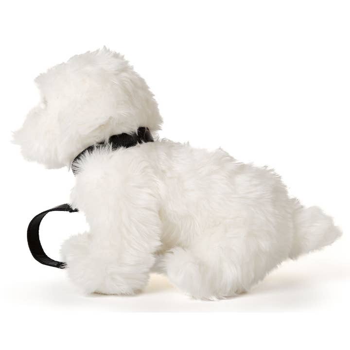 Uni Toys – Großhandel Kuschel-/Plüschtier – Kind & Baby – Malteser Hund (mit Leine) - Kuschel-/Plüschtier
