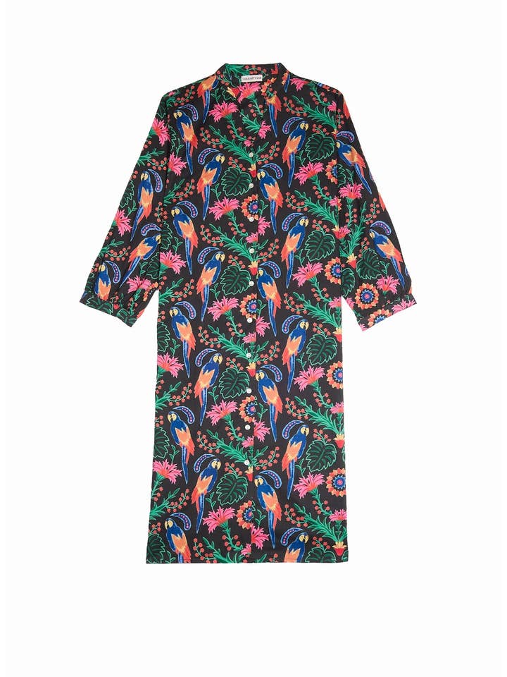 Curiosity Lab - Wholesale Dress - Women's - Night Dress Straight cut long sleeve Indian cotton7