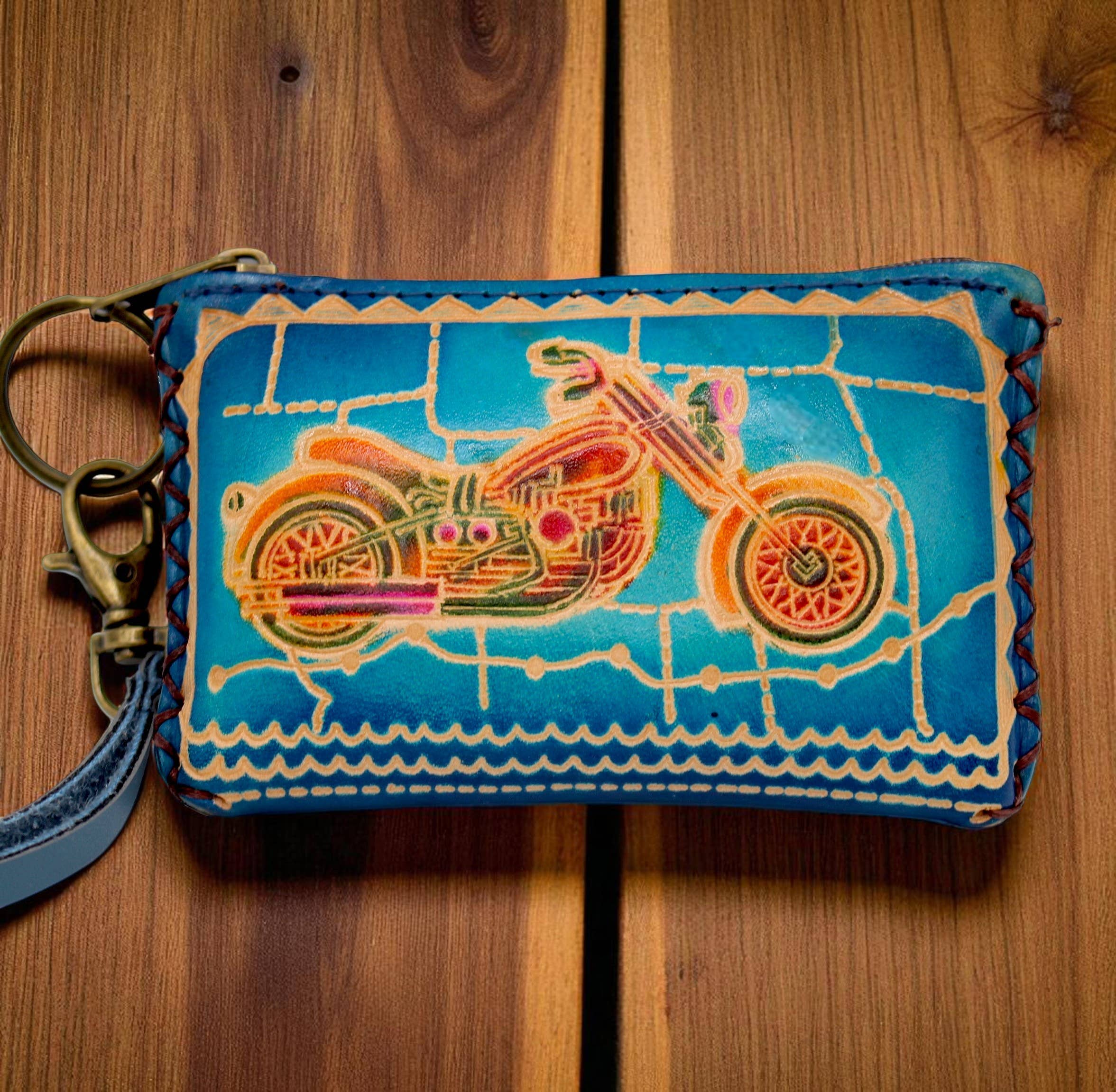 Sunflower Handmade leather inc - Wholesale Coin Purse - Women's - Handmade leather Route66 coin purse wallet3