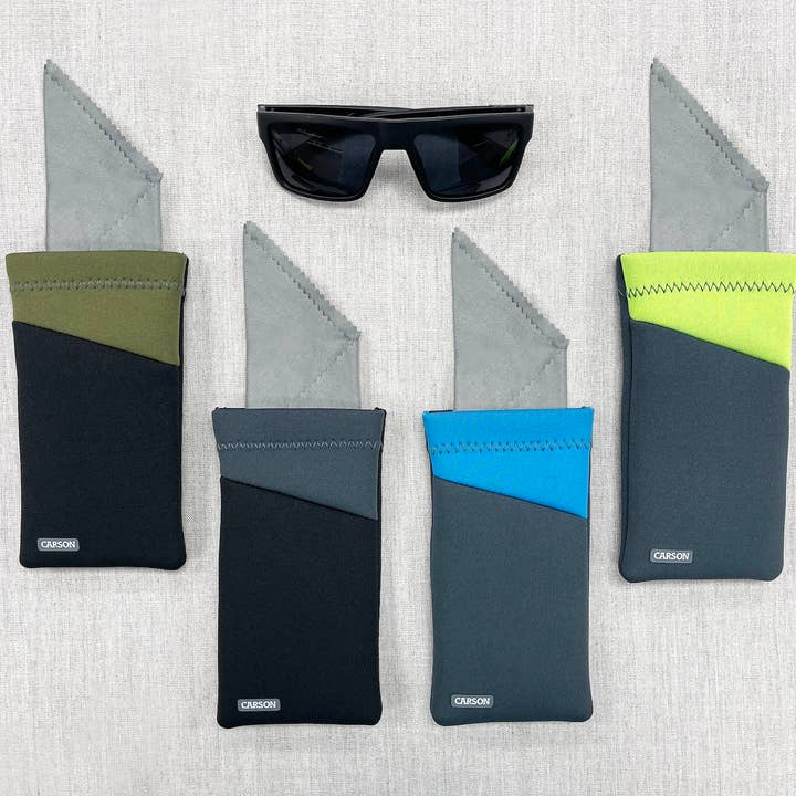 Carson EU - Wholesale Eyewear Cases & Holders - Unisex - Carson Glasses Case, Assorted 5-Pack Neoprene1