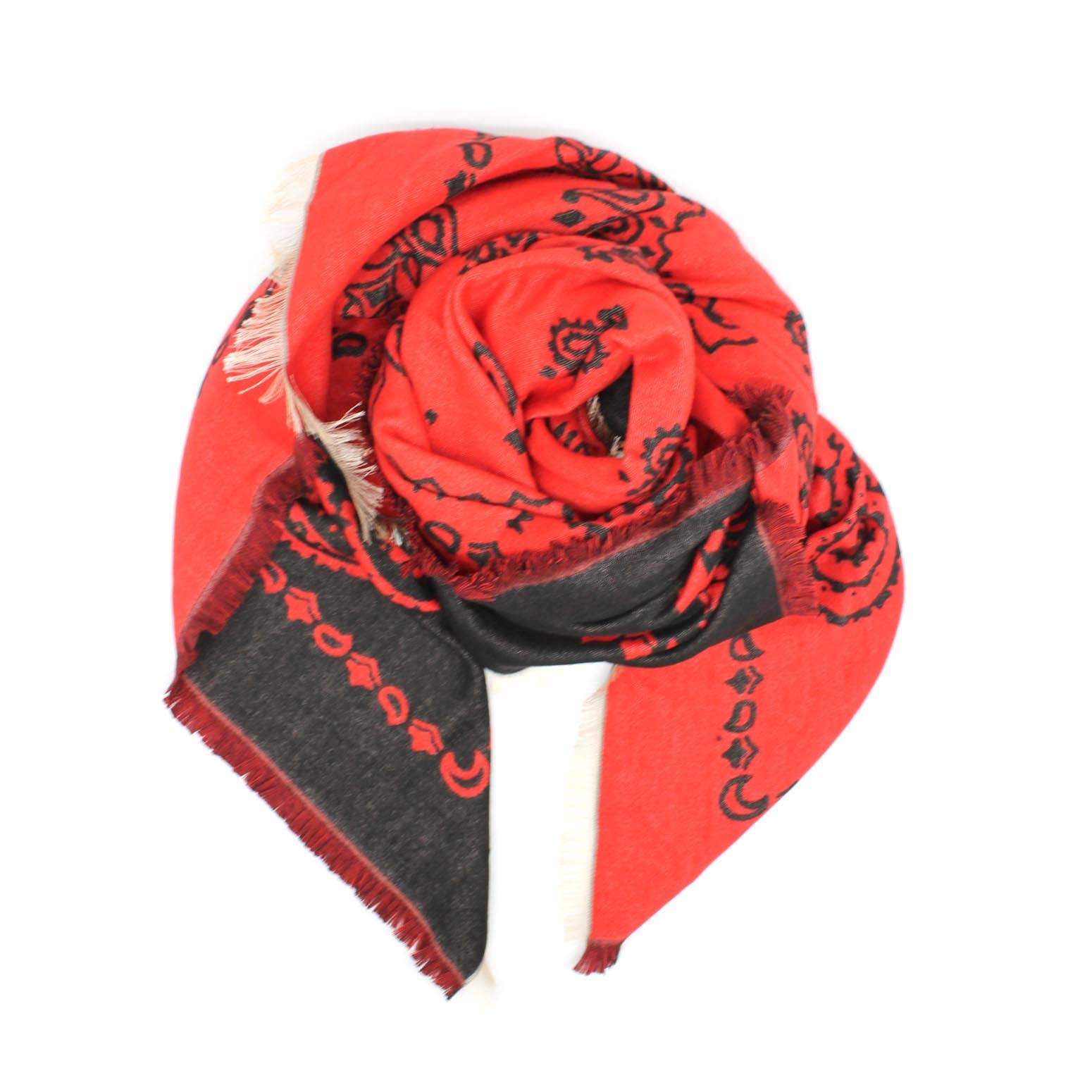 Vimoda - Wholesale Scarf - Women's - Large paisley pattern bandana scarf3