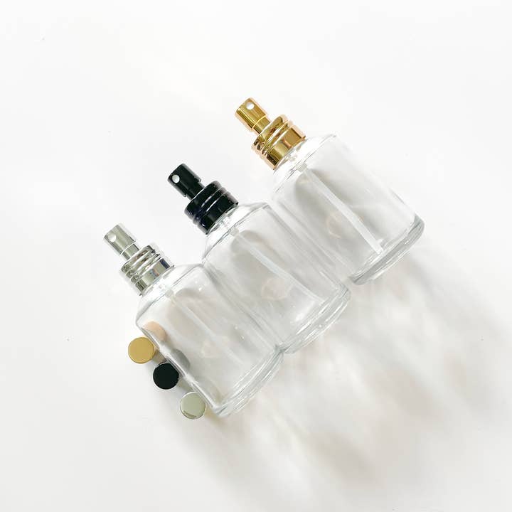 Davidson Candle Company LLC - Wholesale Perfume/Eau de Toilette - glass perfume bottle Black fine mist spray bottle2