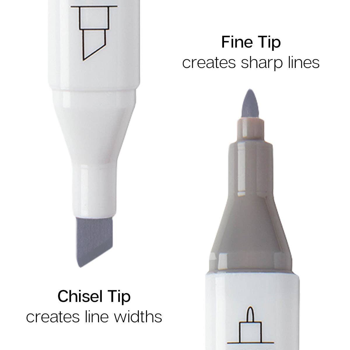 KINGART - Wholesale Marker - Double-Ended Alcohol Markers - 24 Gray Tone Colors2