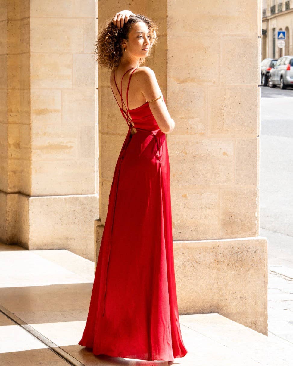 Invitadissimas – wholesale Gown – Women's – Satin dress 223892