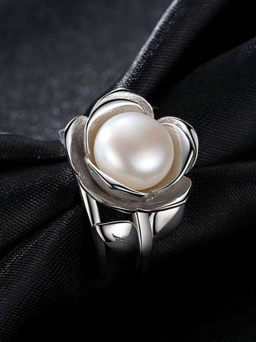 Freshwater Pearl Rose Ring (Adjustable) for wholesale by Mirasalondon