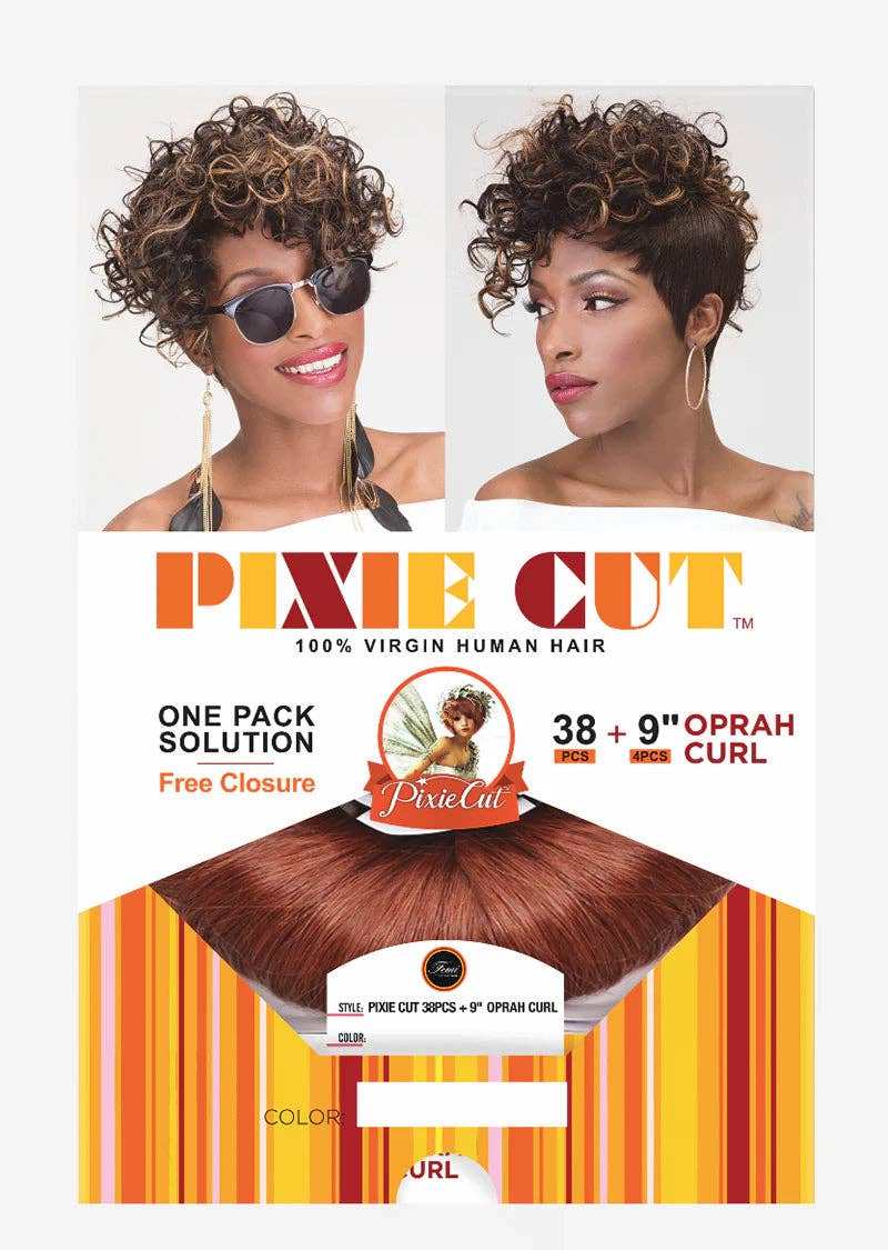 Latour Hair Beauty Supply - Wholesale Hair Extensions - PIXIE CUT 38PCS+9"(4PCS) OPRAH CURL9