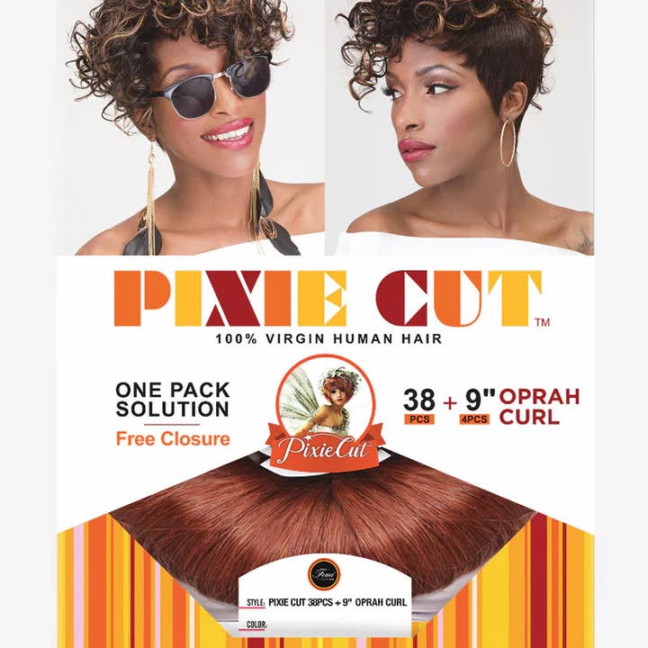 Latour Hair Beauty Supply – wholesale Hair extensions – PIXIE CUT 38PCS+9"(4PCS) OPRAH CURL9