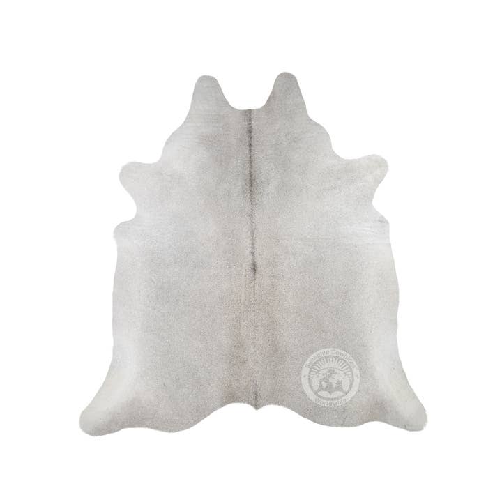 Sunshine Cowhides – Tapete por atacado – Tapete de couro de vaca cinzento