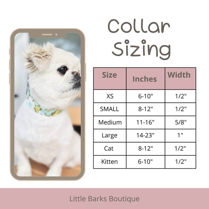 Little Barks Boutique - Wholesale Pet Collar - Dog - Made in the USA Collar for Dogs - Cotton Dog Collar 2