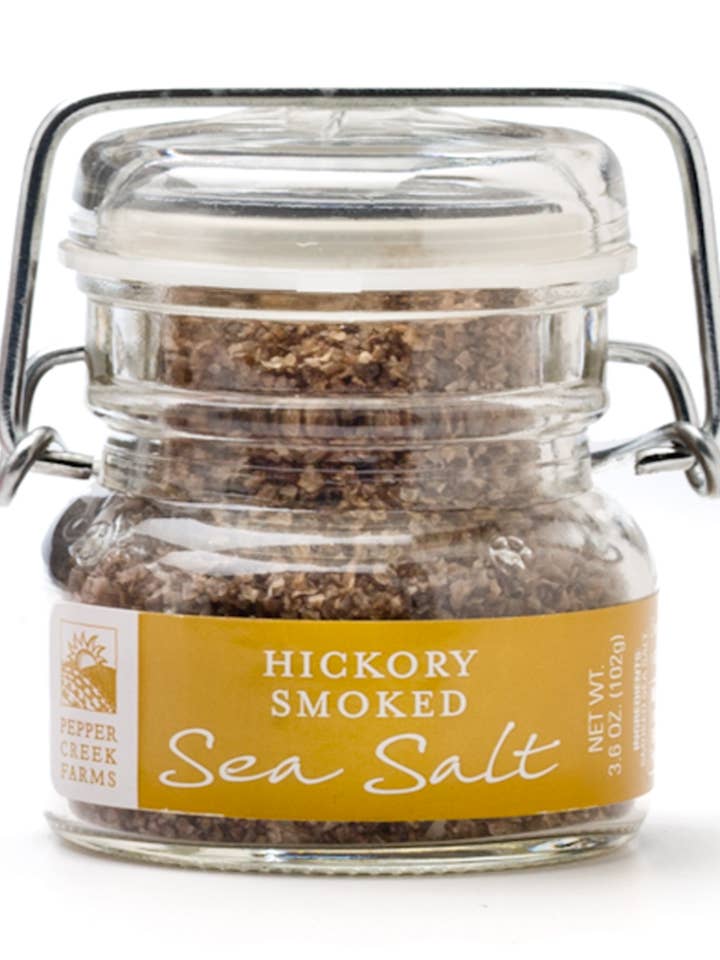 Hickory Smoked Sea Salt 3.6 Oz. for wholesale by Pepper Creek Farms