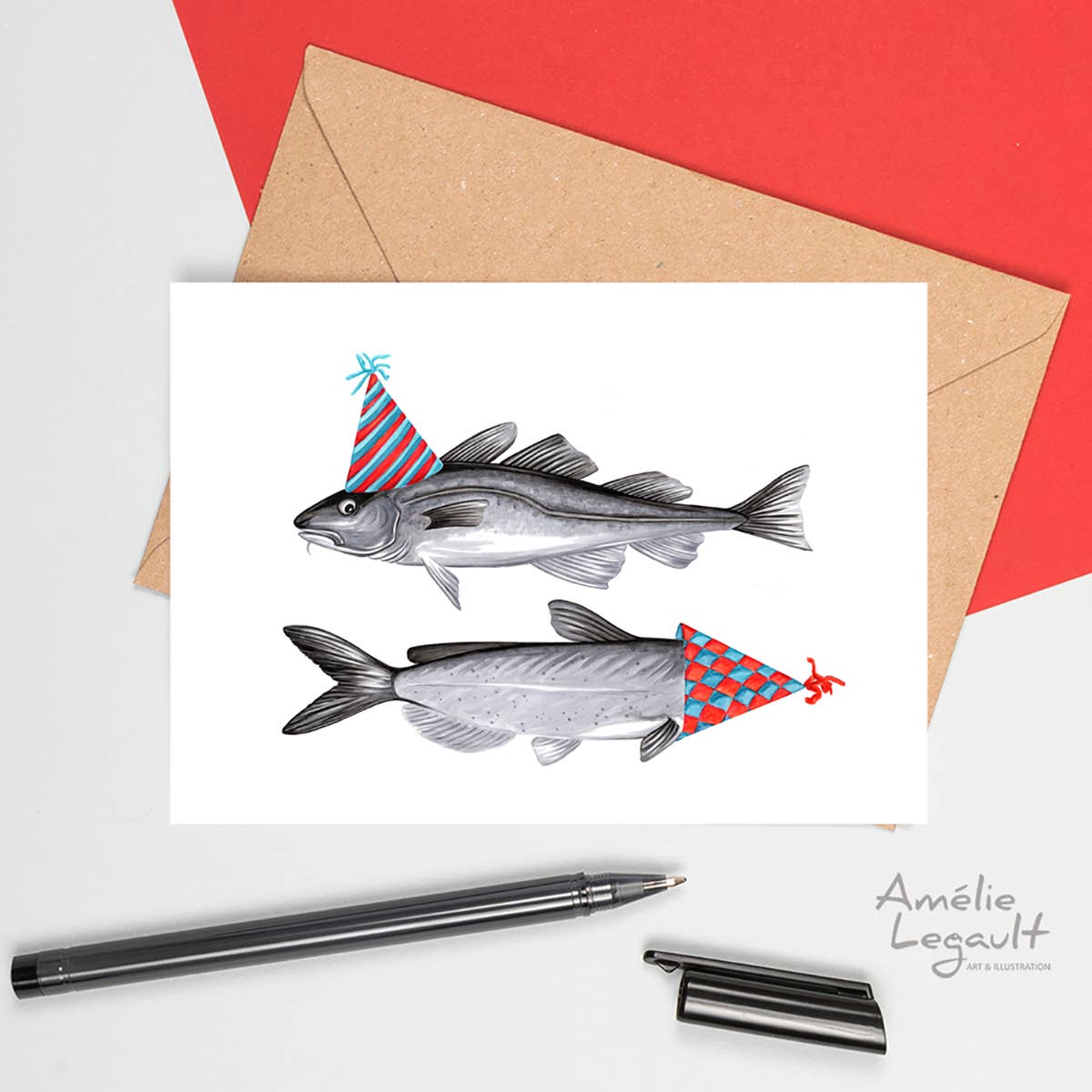 Sardines Studio - Wholesale Everyday Greeting Card - Birthday Fish Greeting Card1