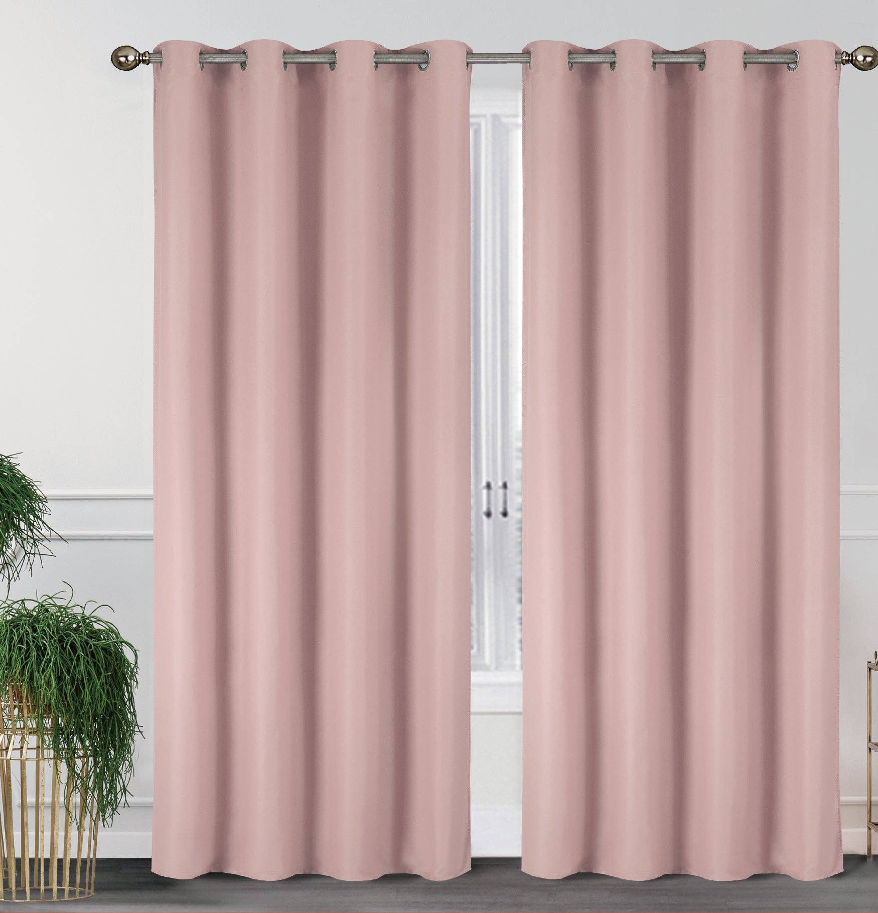 J&V TEXTILES – wholesale Curtain – 2 Pack - 55'' X 84'' Solid Thermal Blackout Panels (19 Colors)20