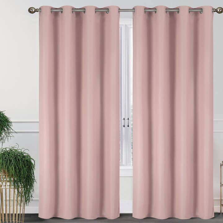 J&V TEXTILES - Wholesale Curtain - 2 Pack - 55'' X 84'' Solid Thermal Blackout Panels (19 Colors)20
