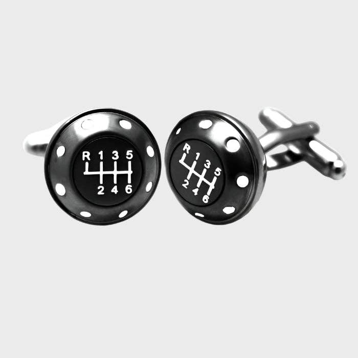 Sophos - Wholesale Manchetknopen - Heren - Gun Metal Gear Knop Manchetknopen0