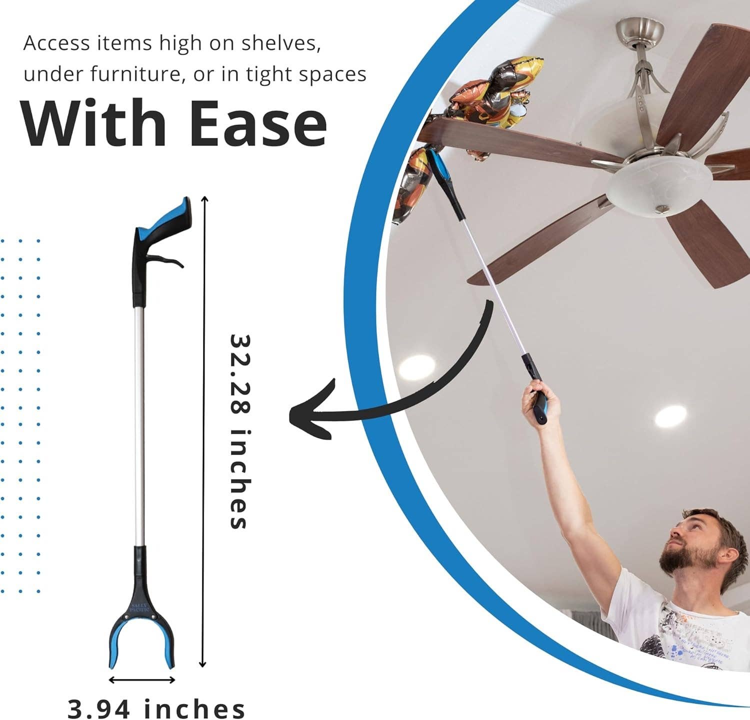 Crover - Wholesale Kitchen Tool/Gadget - 32" Grabber Reacher Tool with Rotating Head2