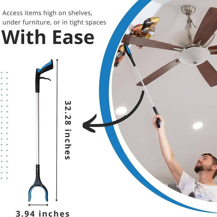 Crover - Wholesale Kitchen Tool/Gadget - 32" Grabber Reacher Tool with Rotating Head2