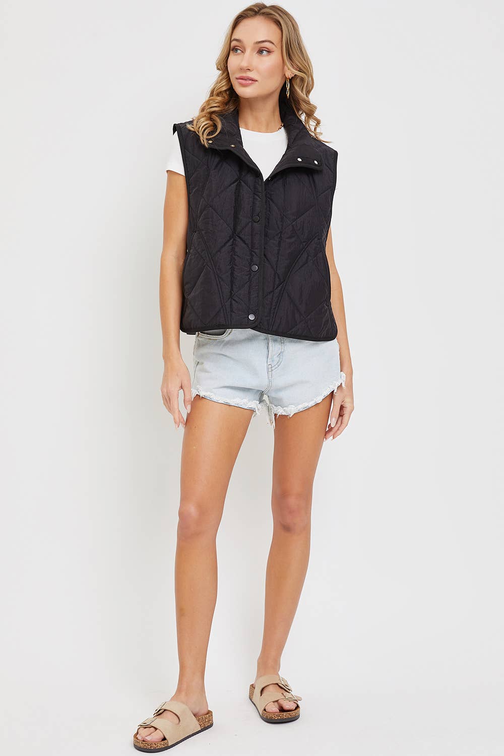 Sweet Lovely by Jen - Wholesale Outerwear Vest - Women's - QUILTED  LIGHTWEIGHT PUFFER VEST27