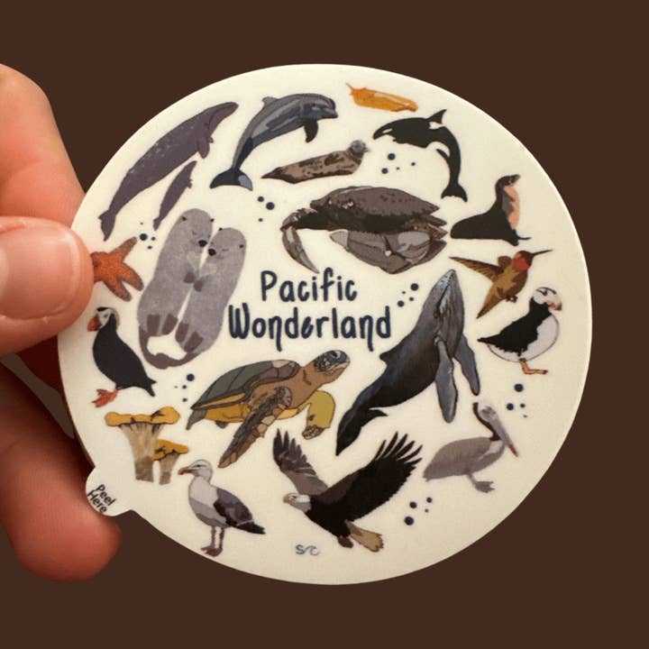 Adesivo Pacific Wonderland per la vendita all'ingrosso da parte di Artwork by Sophia