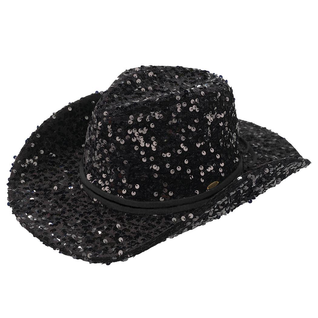 Fashion City – Chapéu de cowboy - Mulher por atacado – Chapéu em malha cowboy para mulher com corda camurça4