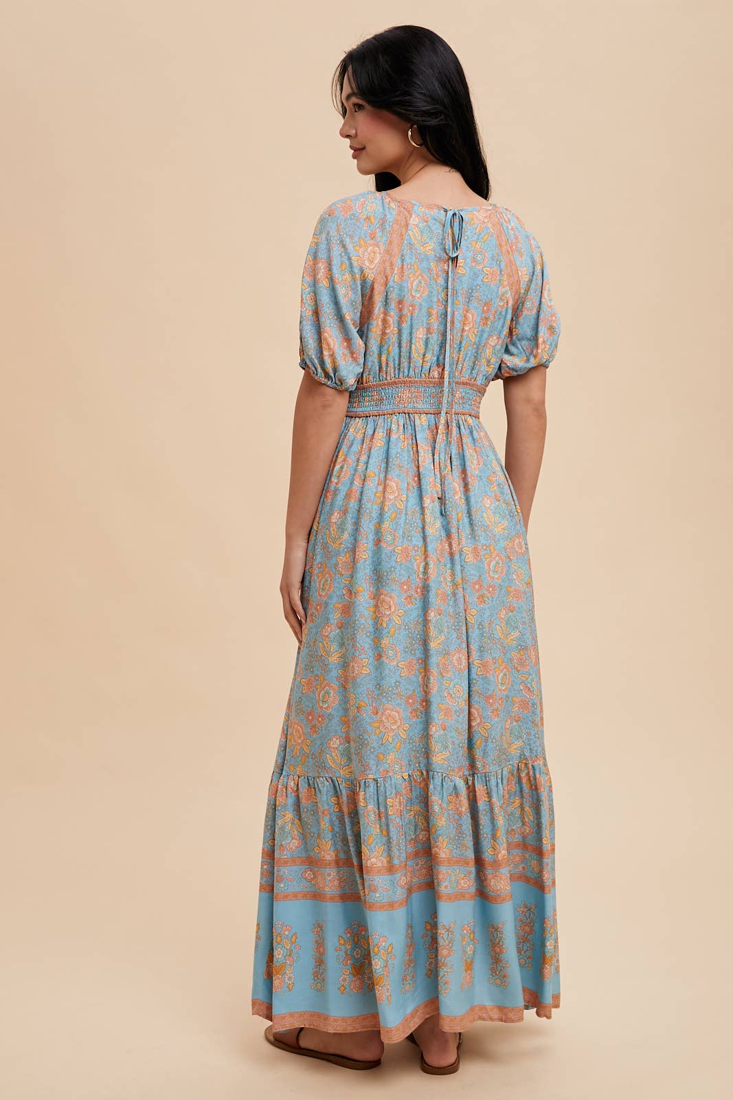 In Loom - Wholesale Dress - Women's - BORDER PRINT MAXI DRESS2