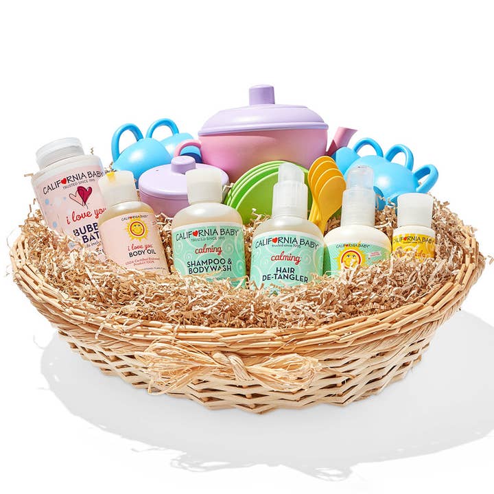 California Baby - Wholesale Toy Set - Kids - Tea Set Basket