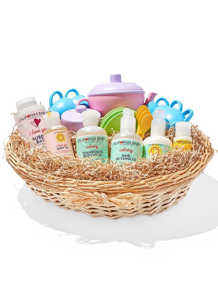 Set da tè Basket per la vendita all'ingrosso da parte di California Baby