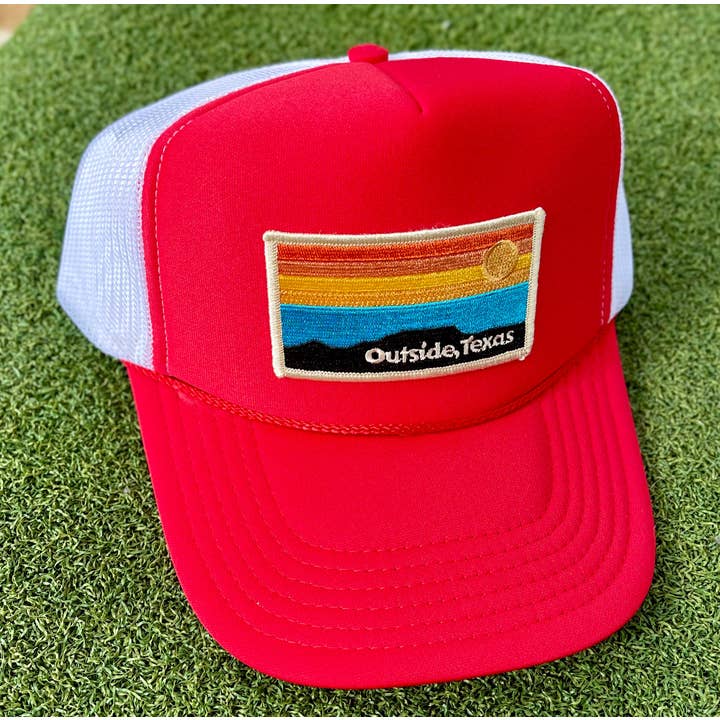 Outside, Texas - Wholesale Trucker Hat - Unisex - OTX Foam Trucker: Horizon Patch41