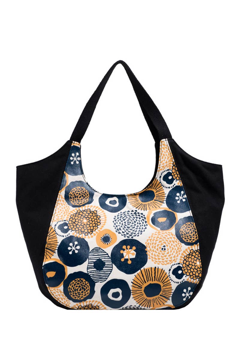 ACCITY - Wholesale Shoulder Bag - Women's - MODERN PATTERNED CASUAL CANVAS SHOULDER BAG_CWAB05117