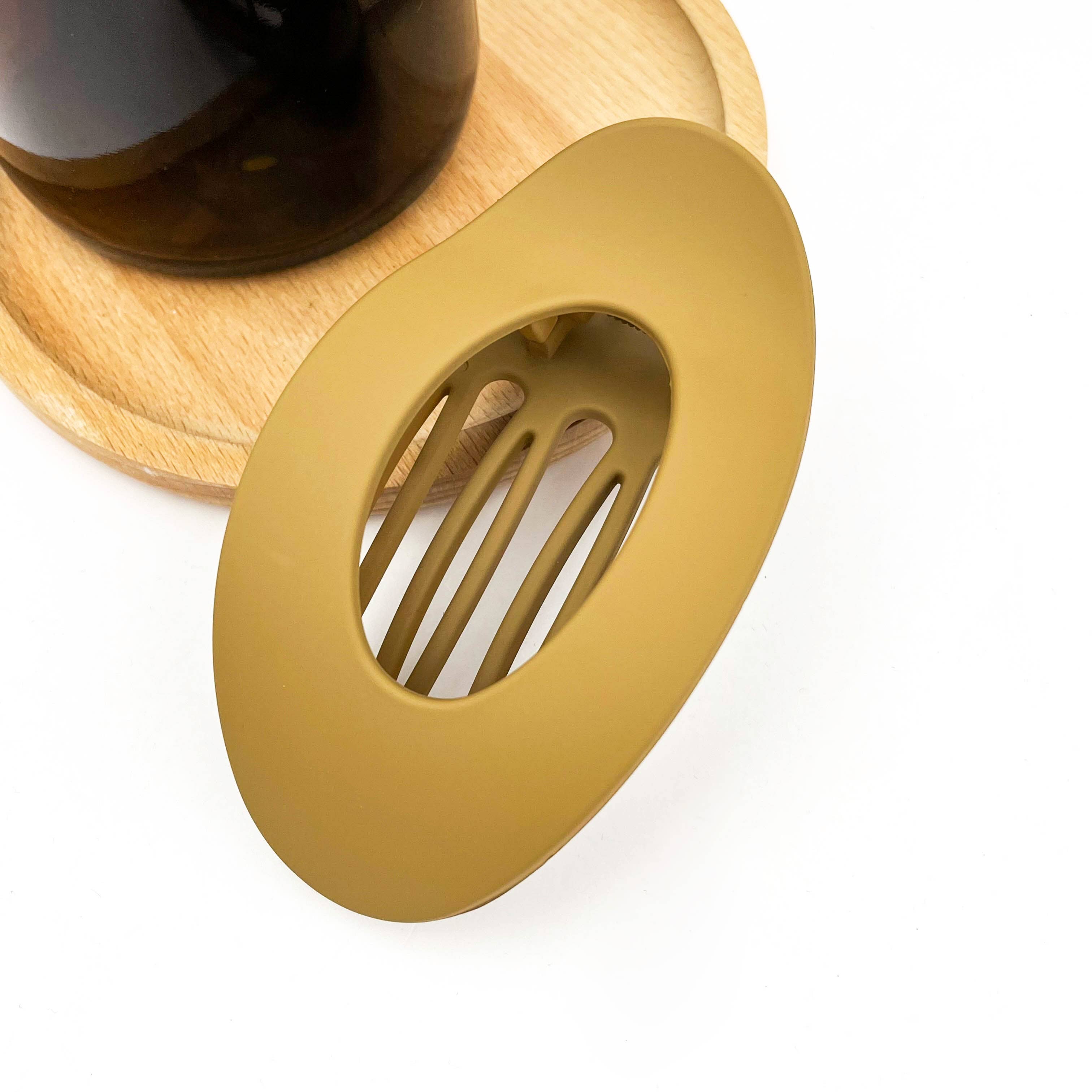 TheDivaSoap - Vente Pince à cheveux – femme - Pince à cheveux ovale unie, barrette minimaliste2