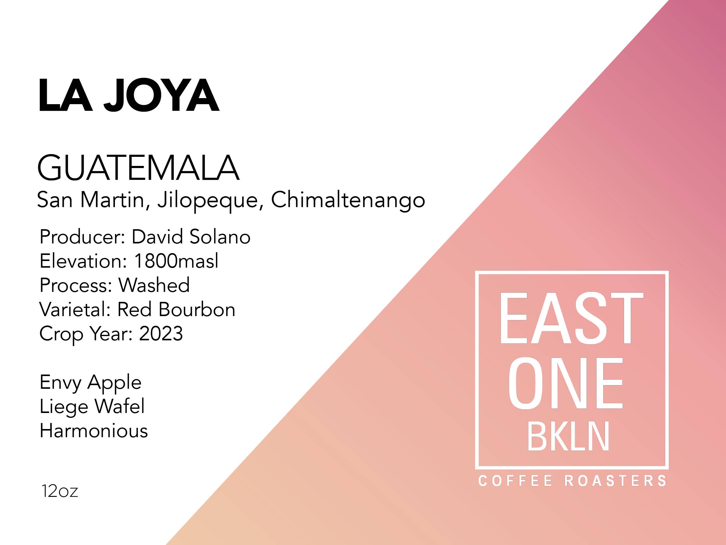 East One Coffee Roasters - Wholesale Coffee Beans - La Joya2