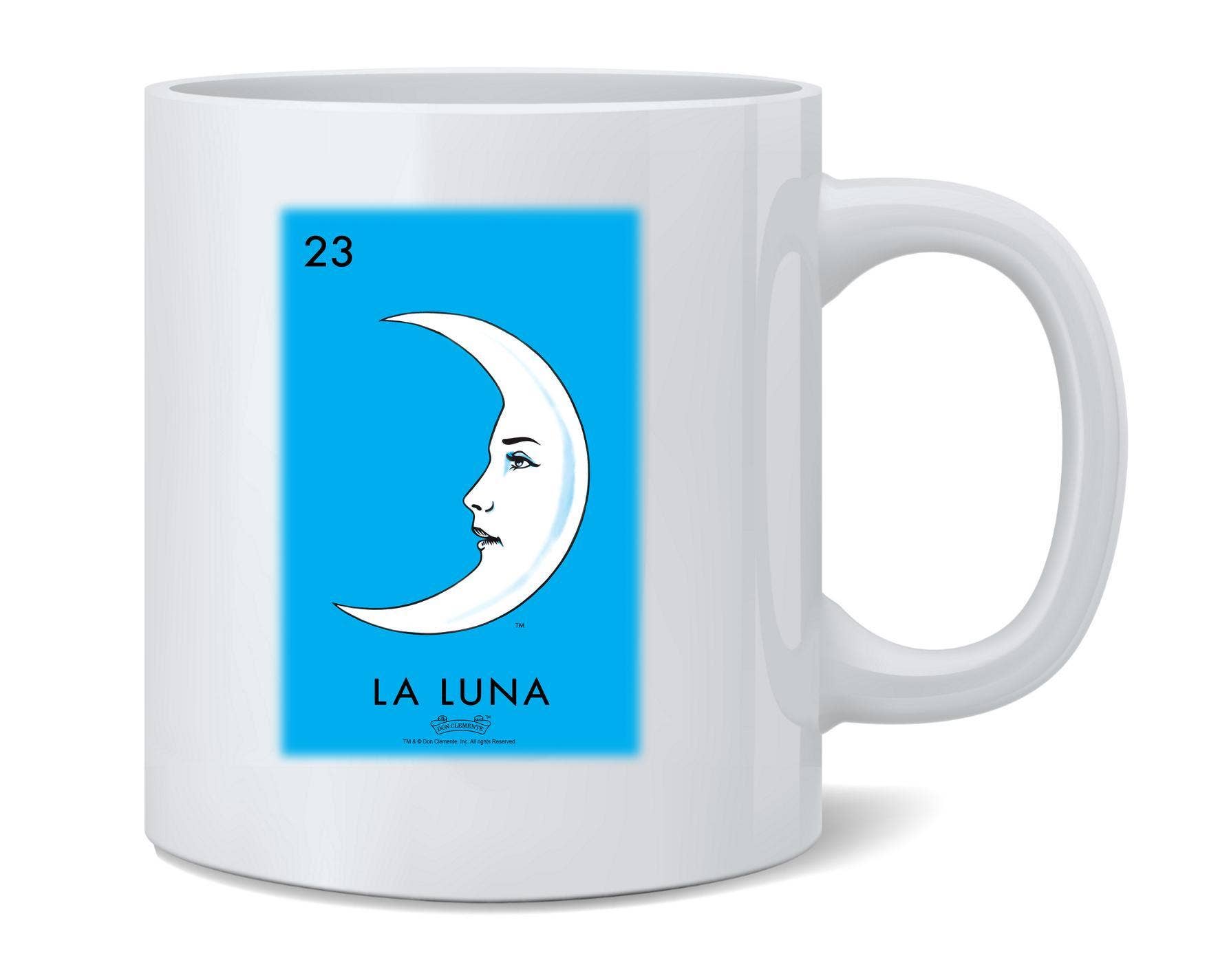 Gotham Gifts - Wholesale Coffee Mug - La Luna Moon Loteria Card Mexican Bingo Coffee Mug 11oz0