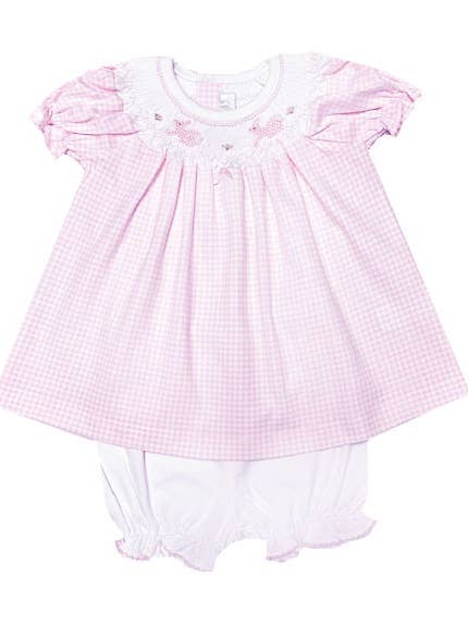 Vestido de conejitos de Pascua rosa para venta al por mayor de Baby Threads