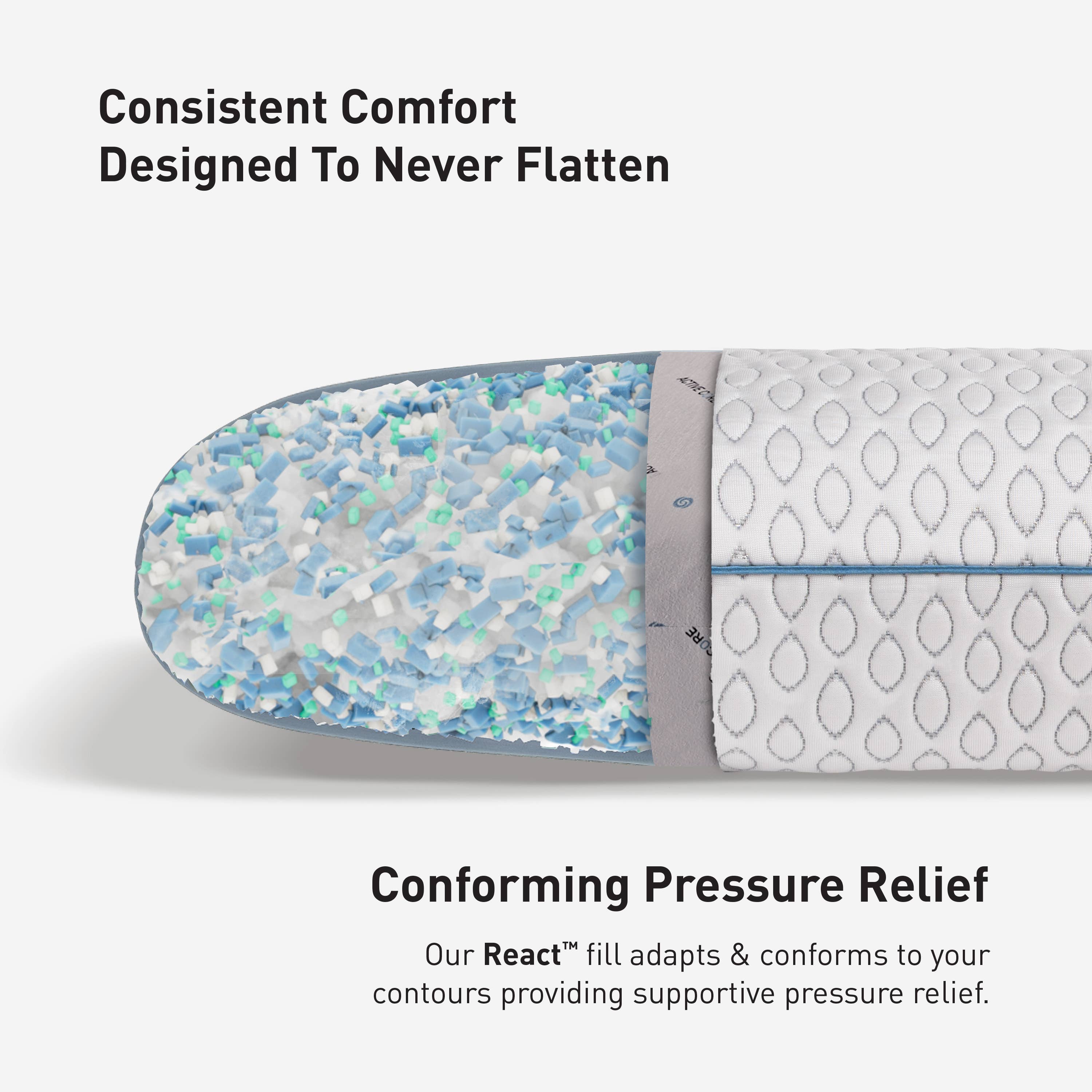 Bedgear - Vente Oreillers - Coussin Frost Performance, rafraîchissant, soutien moyen7