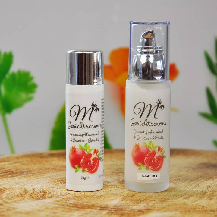 Crema facial de granada y té verde para venta al por mayor de Modali - die Kräutermanufaktur