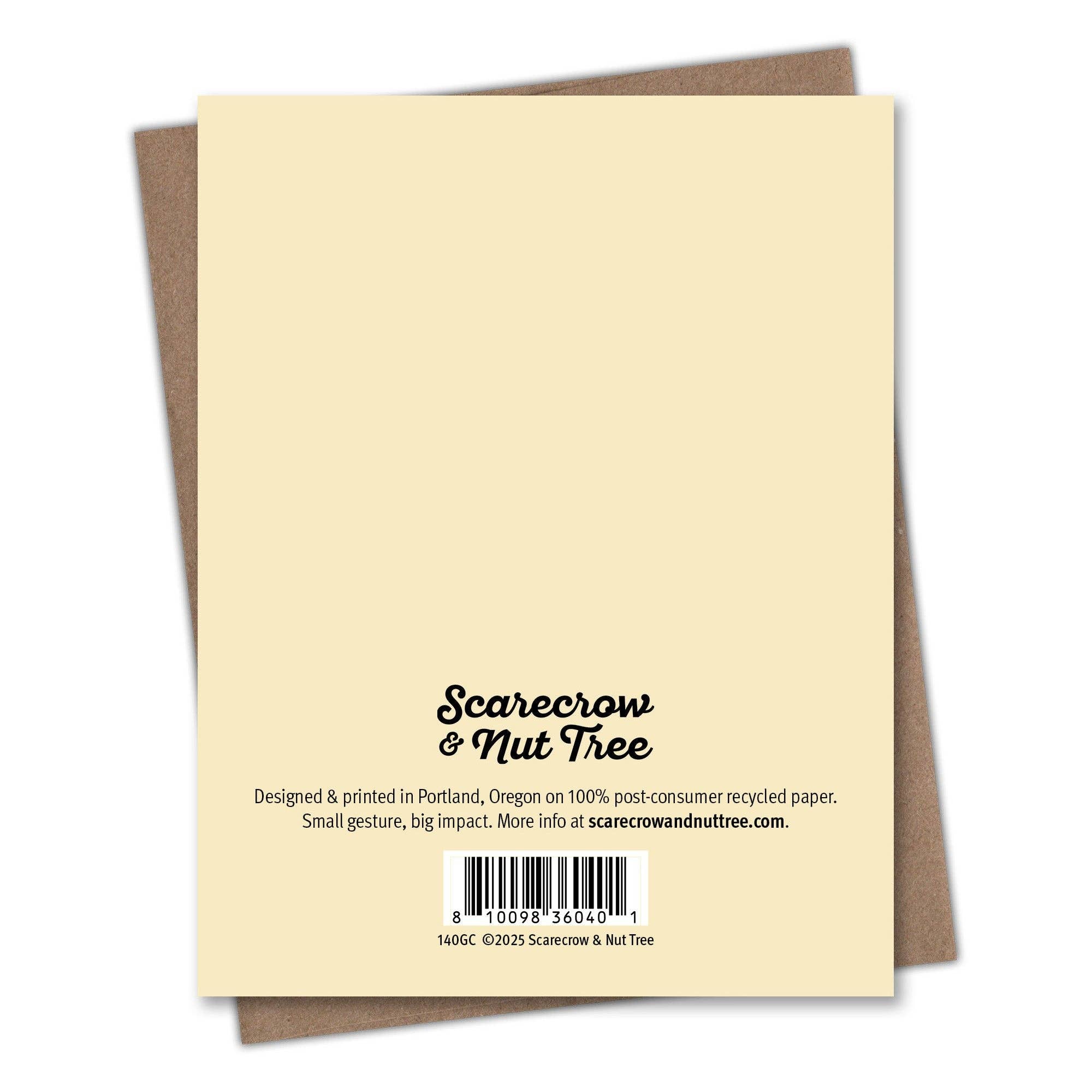 Scarecrow & Nut Tree - Wholesale Thank You Card - Banana Thank You Card2