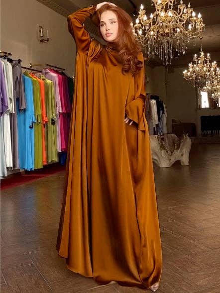 FurDecoration - Wholesale Dress - Women's - A-Line High Neck Pleated Long Sleeve Blouse12