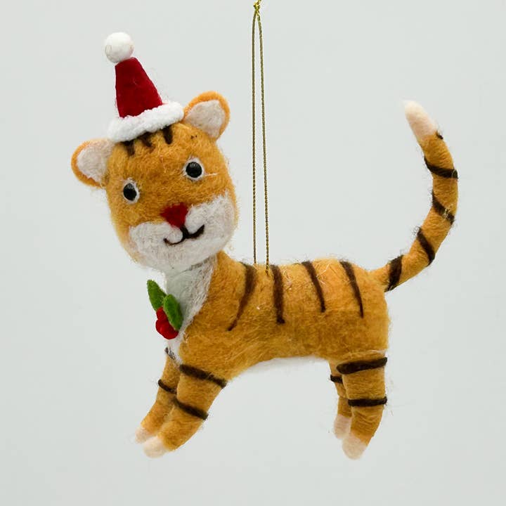 Kalid Christmas – wholesale Christmas decoration – Felt Figurine Hanging Christmas Tree Decoration Cat1