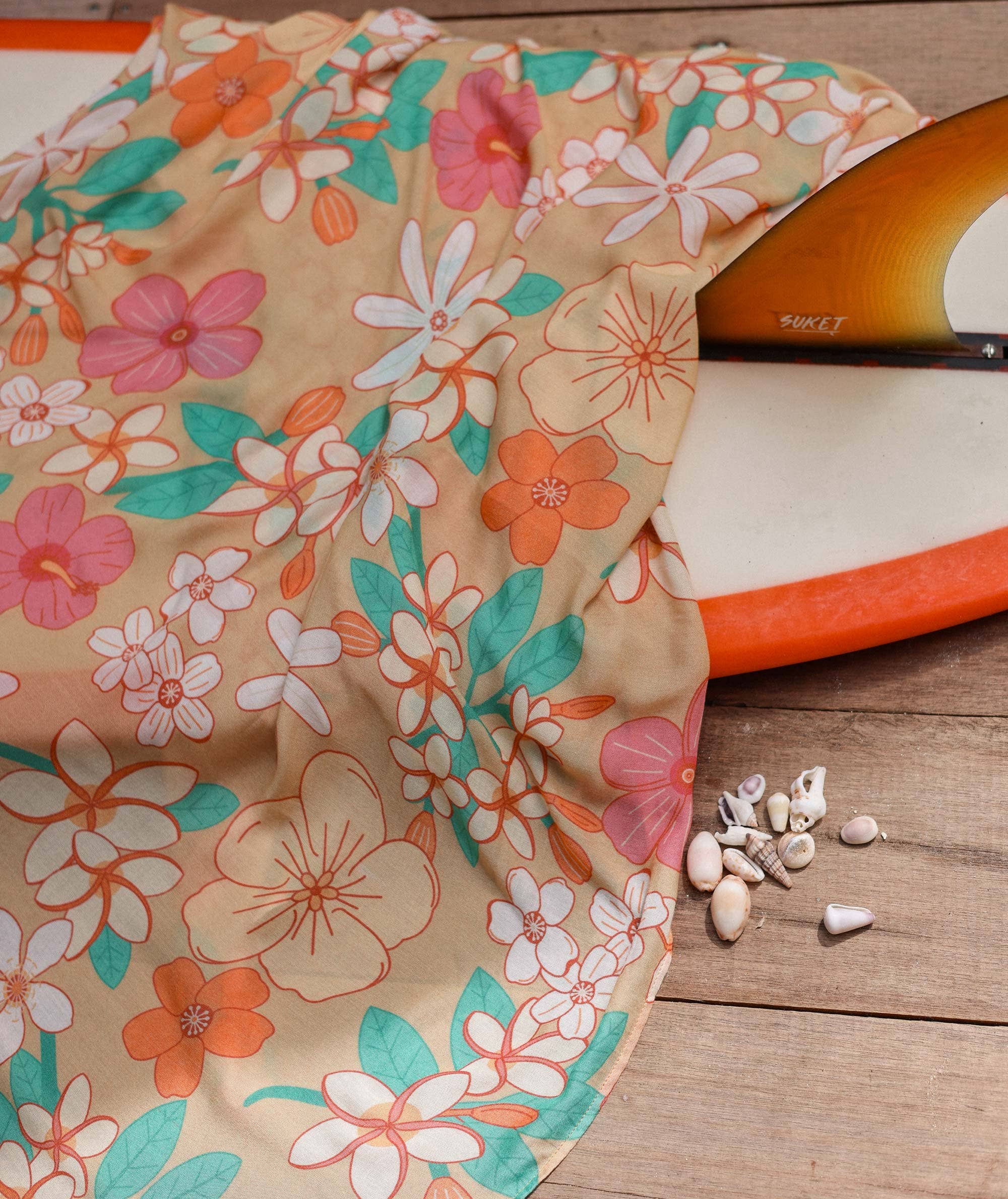 Tag Aloha Co. - Wholesale Swim Cover Up - Women's - Kailua Blooms Pareo4