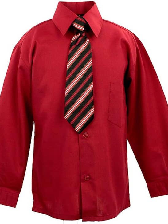iGirlDress - Wholesale Top & Pant Set - Kids - Mystery Box – Boys’ Solid Dress Shirt & Tie Set (20 Pieces) 3