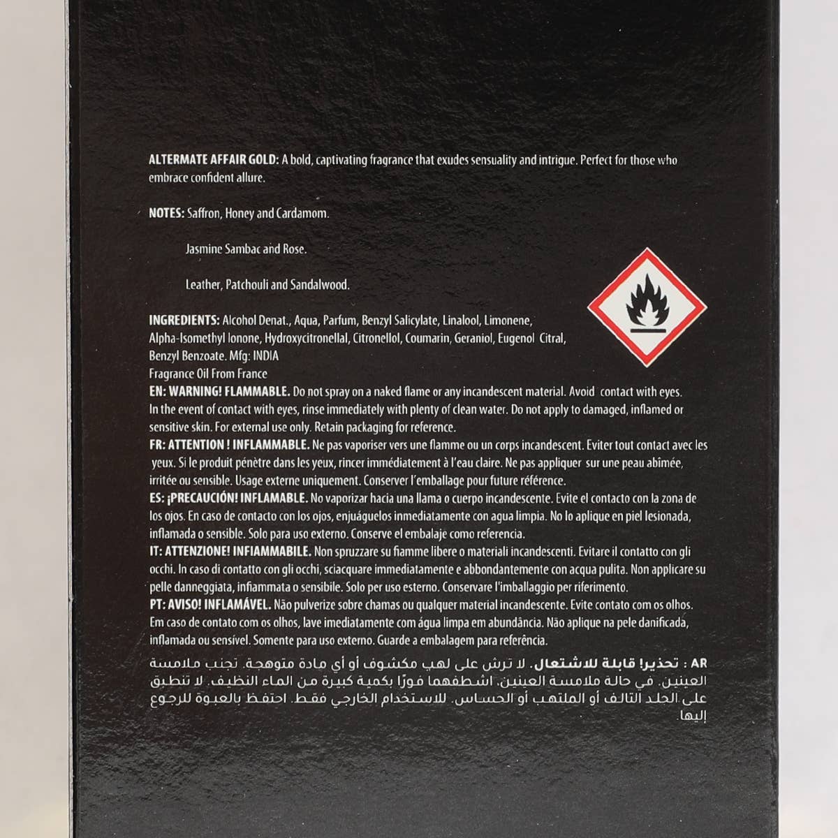 MYS Wholesale Inc - Wholesale Perfume/Eau de Toilette - Altermate Affair Gold Perfume for Women 100ml6