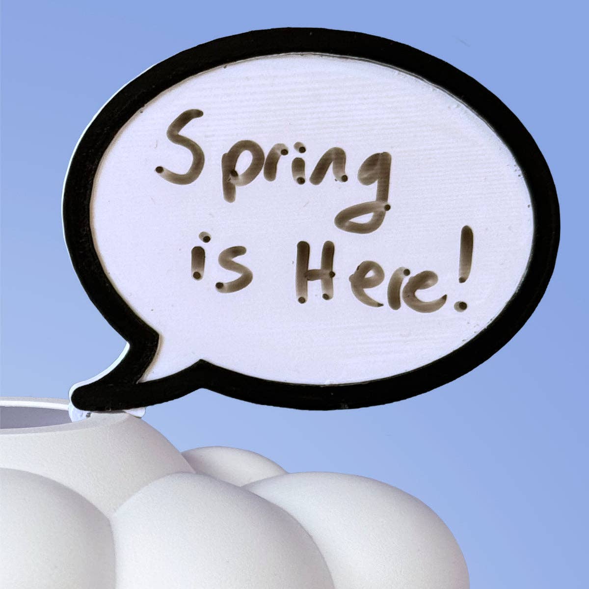 The Cloud Makers - Wholesale Plant Pot - Dry Erase Word Bubble Charm2