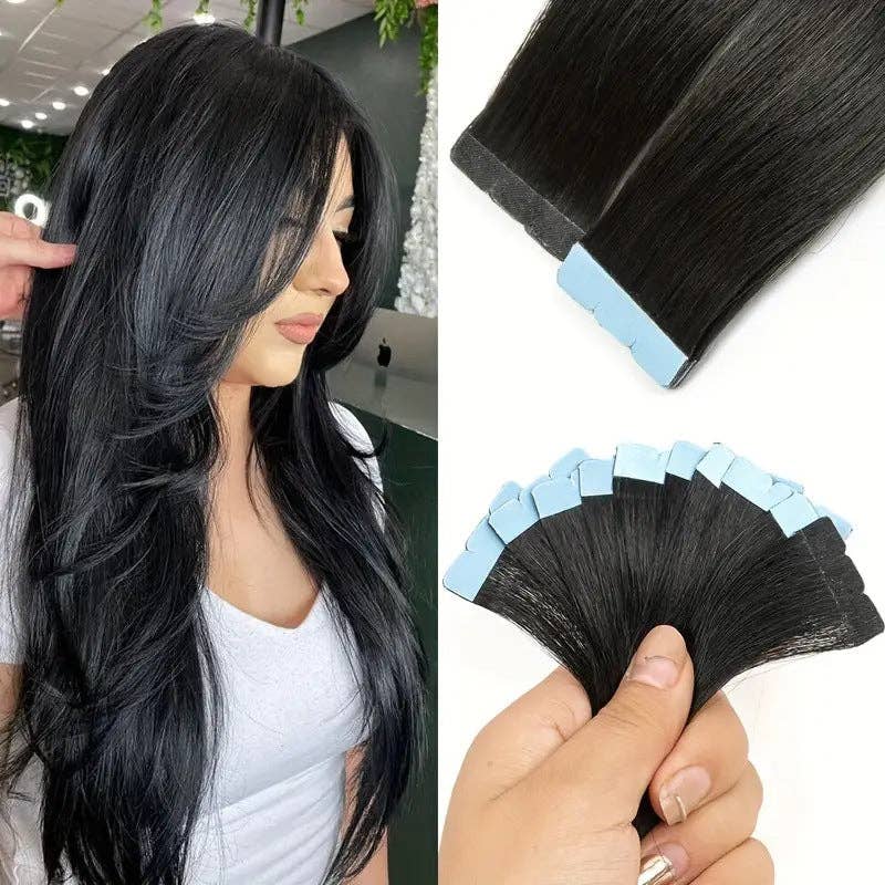 Hair Imports NYC - Wholesale Hair Extensions - Seamless PU Tape-In Hair Extensions - Invisible Real Human Hair9