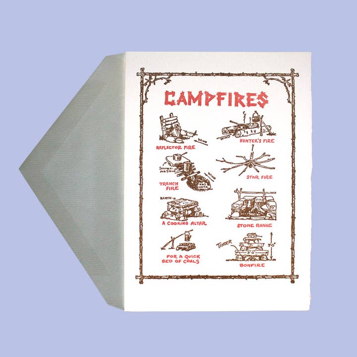 Saturn Press - Wholesale Everyday Greeting Card - Campfires1