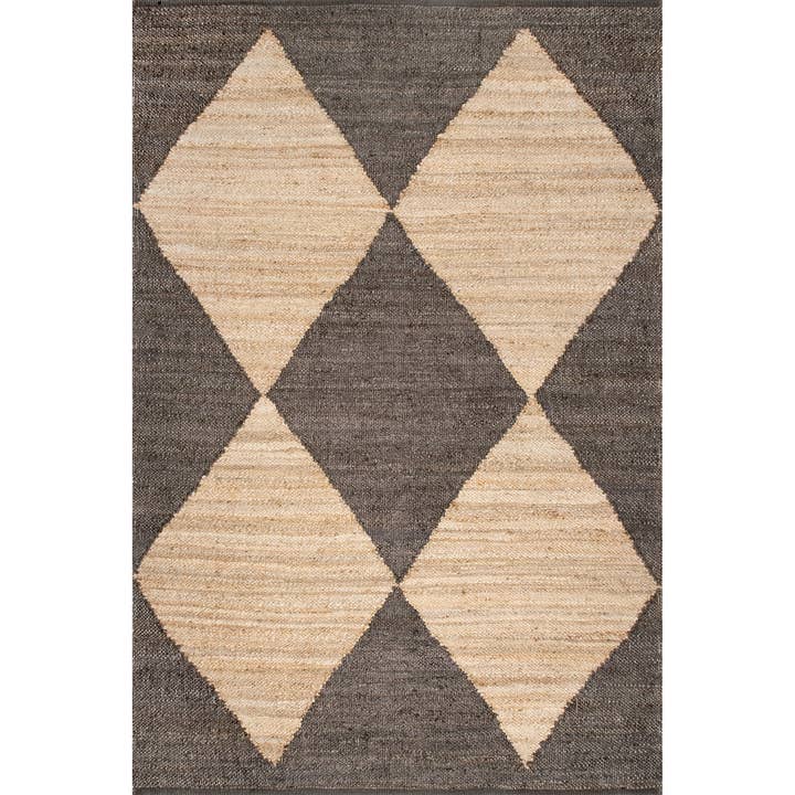 Pandora Diamond Jute Area Rug for wholesale by nuLOOM