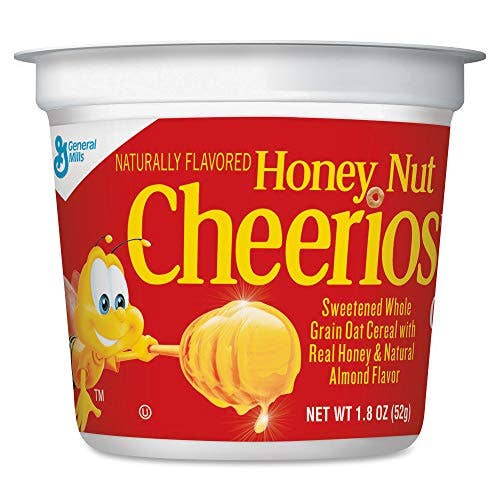 Shop The King - Wholesale Breakfast Cereal - Honey Nut Cheerios Cereal, Single-Serve 1.8oz Cup (6-Pack)