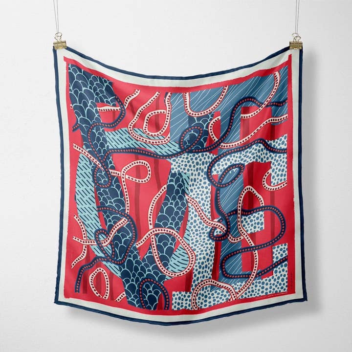 CB Grey - Wholesale Scarf - Women's - The Ellis Silk Scarf0