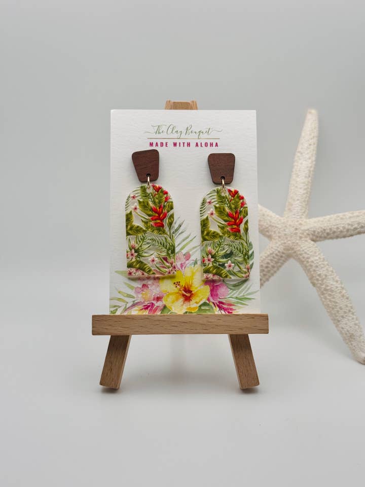 Pendientes Plantation para venta al por mayor de The Clay Bouquet