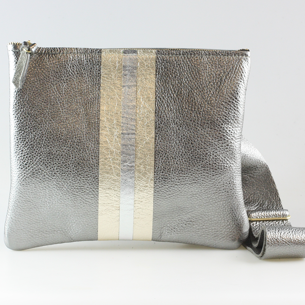 Zina Kao Exclusives – wholesale Crossbody bag – Women's – The METALLIC Stripe Taylor4