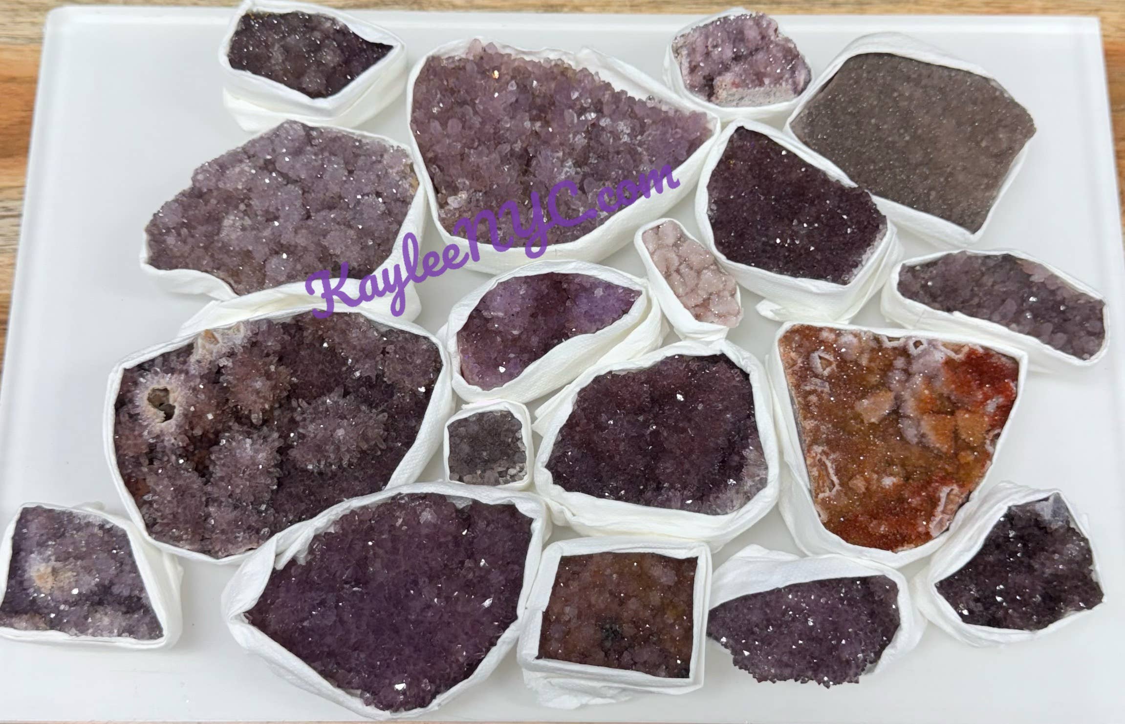 KayleeNYC - Wholesale Spiritual Stone/Crystal - 2 lb Natural Amethyst Cluster from Turkey Raw Crystal2